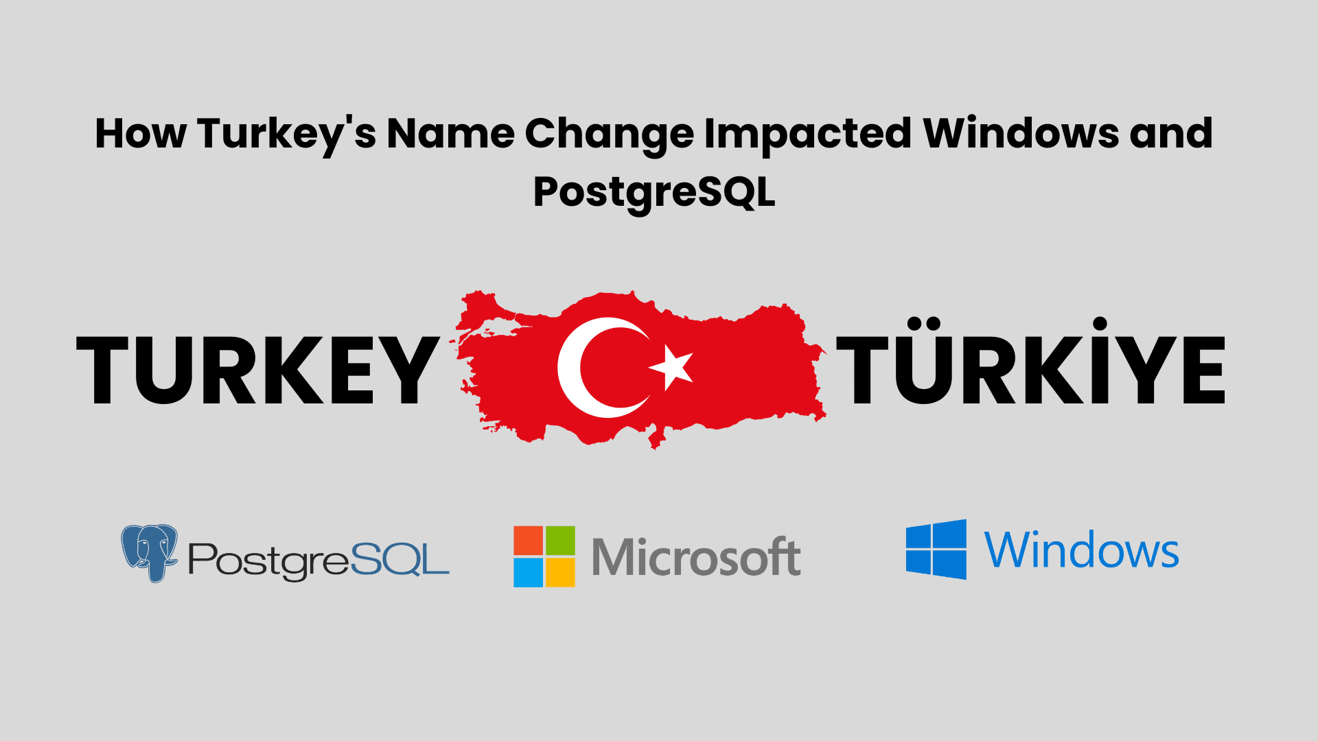 Featured image for article: How Turkey's Name Change Impacted Windows and PostgreSQL