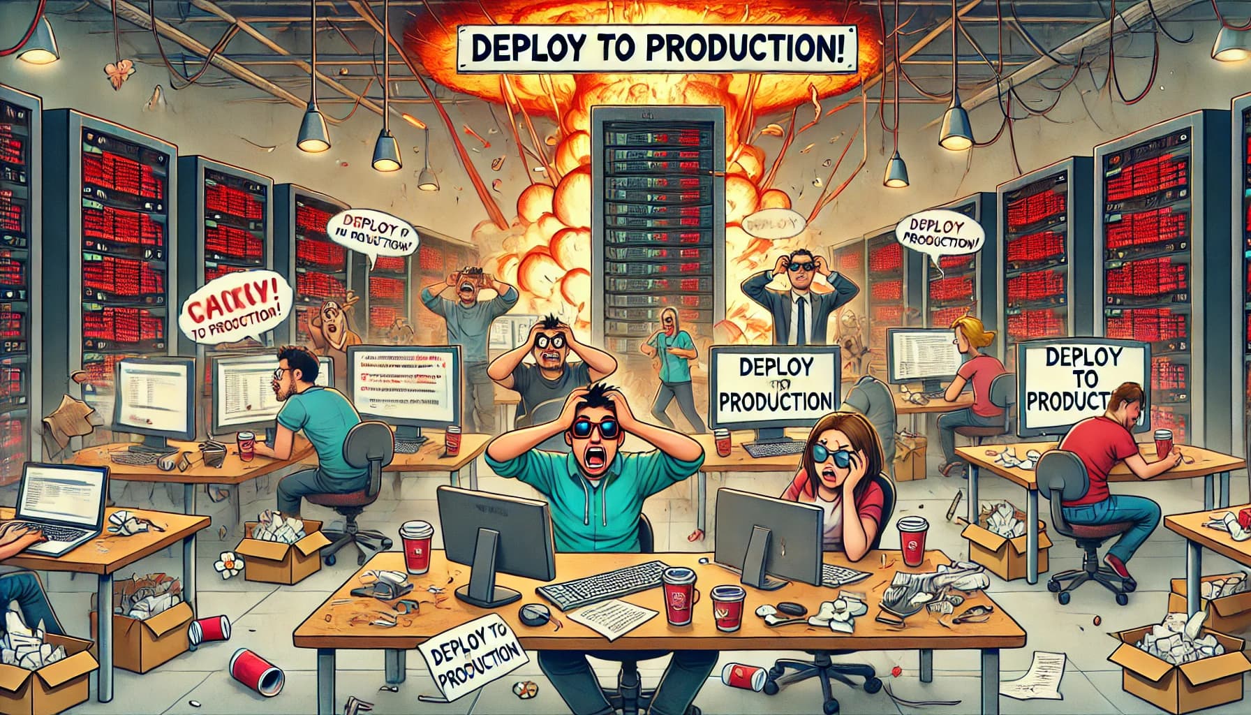 Featured image for article: Real Men Test in Production: A Love Letter to Chaos